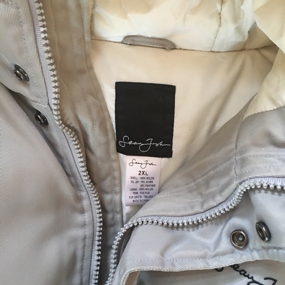 💫💫💫Grey Sean John Down Winter Coat 🧥💫💫💫 - Picture 2 of 3